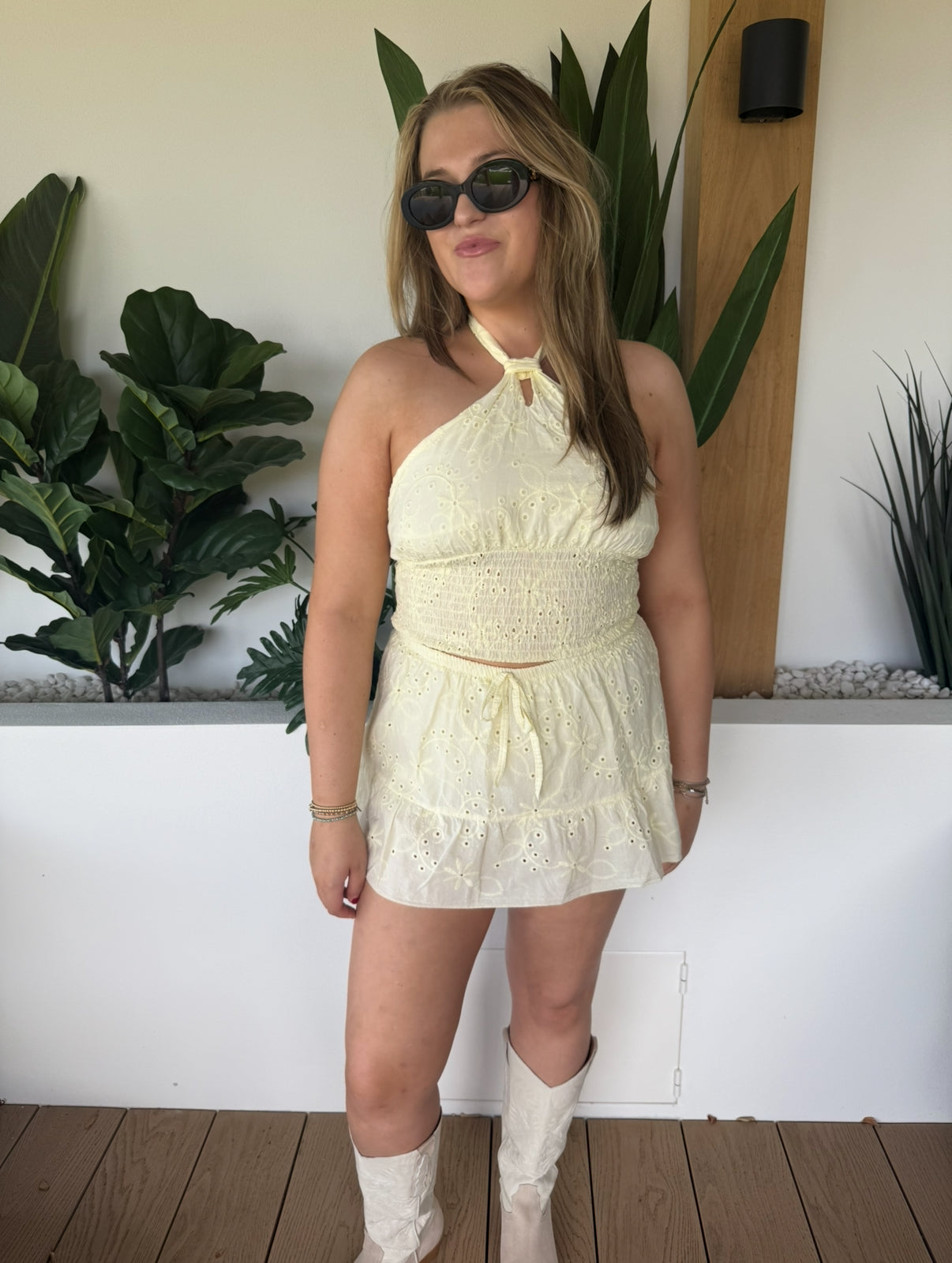 Noa skort geel