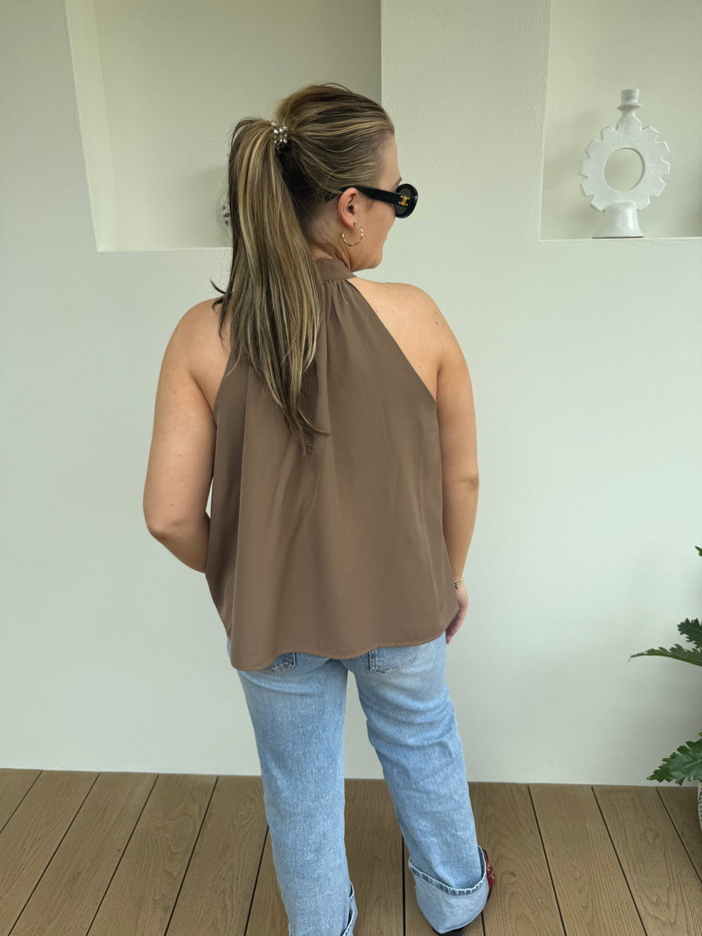 Halter top chic camel