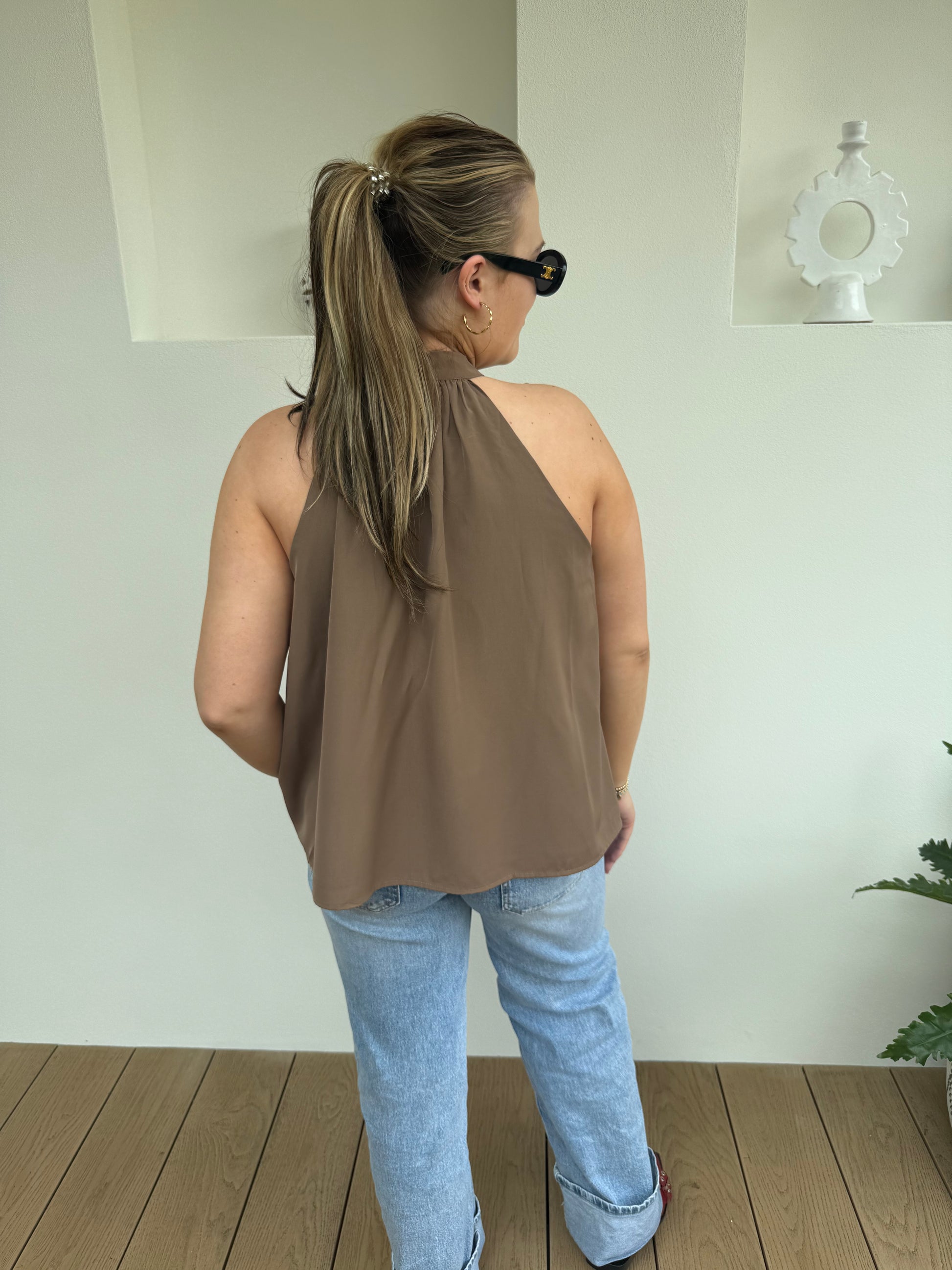 Halter top chic camel
