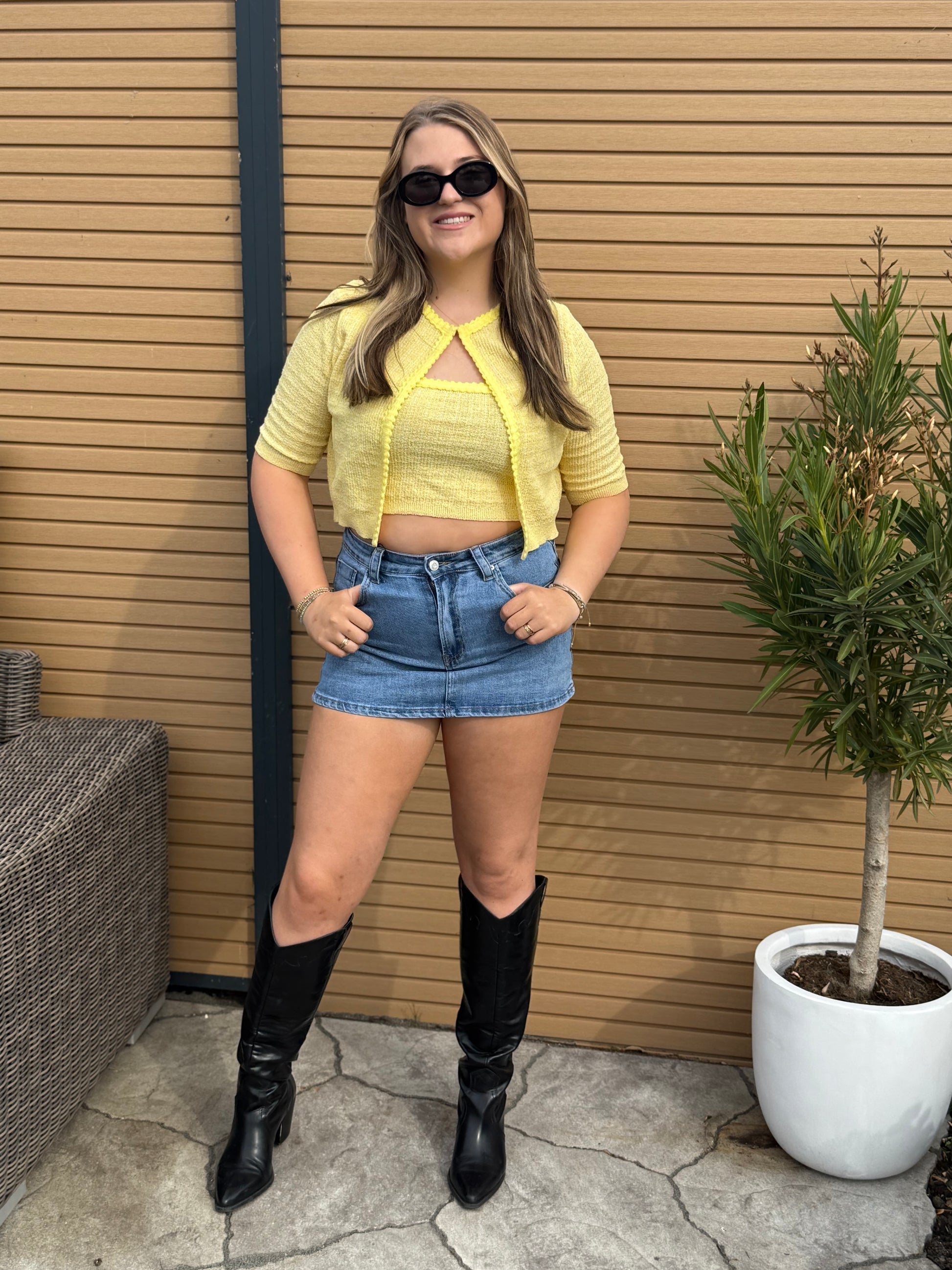 Denim Skort Redefined