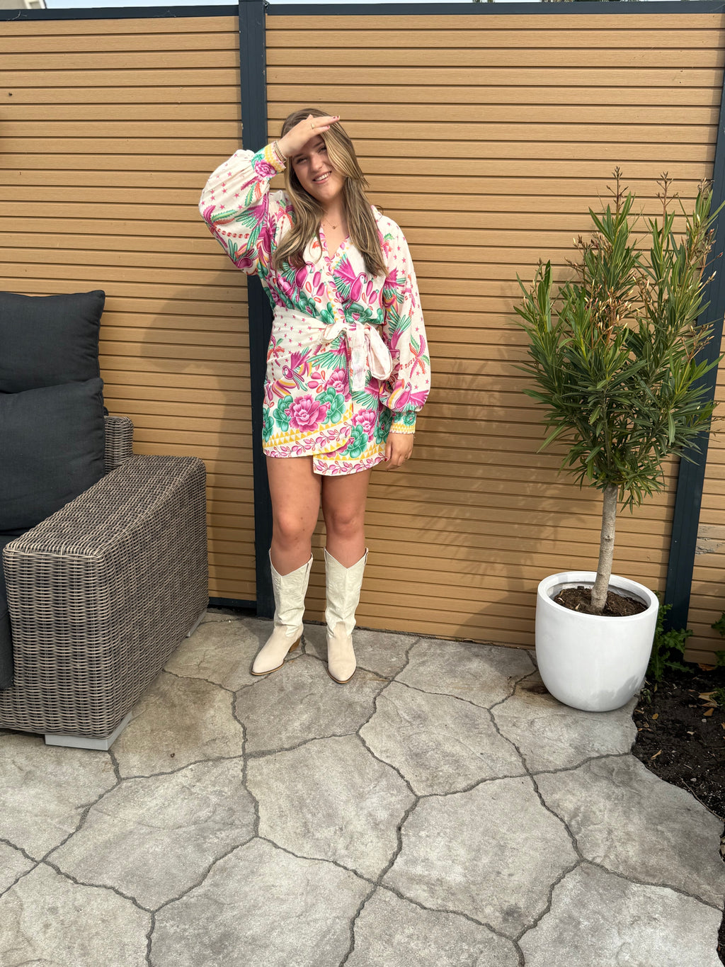 Summer print jurk